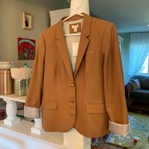 J. Crew Camel Schoolboy Blazer